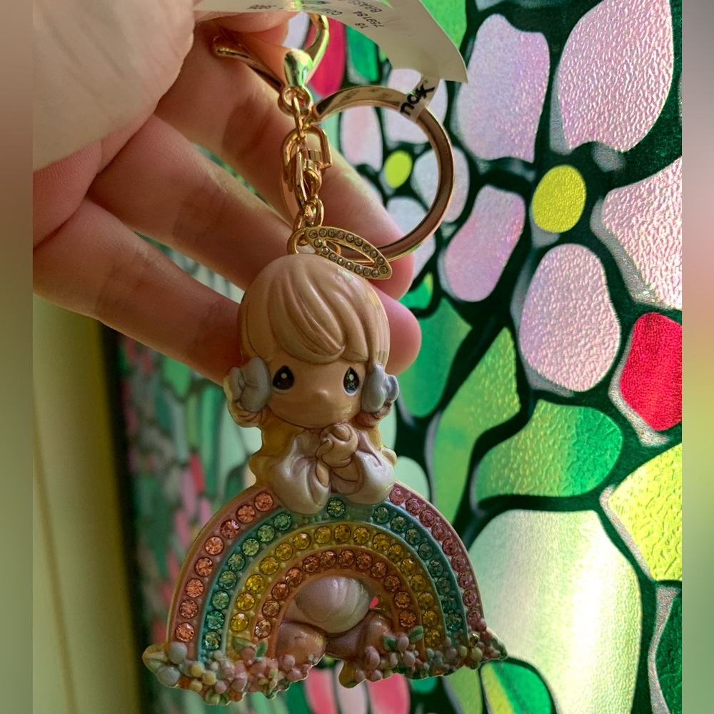 NWT Precious Moments Rainbow Bag Charm